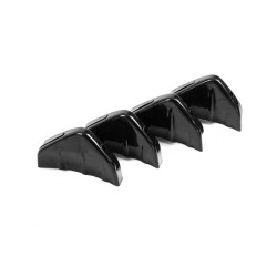 Купити Універсальний задній дифузор тип-D (4шт, чорний глянець, ABS-пластик)