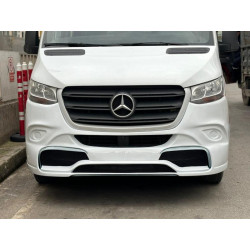 Купити Накладка на передній бампер V2 (під фарбування) для Mercedes Sprinter W907/W910 2018- рр