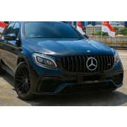Купить Передняя решетка 2015-2019 (GT Panamericana Black) для Mercedes GLC coupe C253