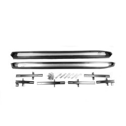 Купить Боковые пороги OEM V2 (2 шт, алюминий) для Mitsubishi Outlander 2012-2021 гг