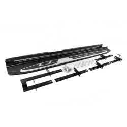 Купить Боковые пороги OEM V2 (2 шт, алюминий) для Mitsubishi Outlander 2012-2021 гг