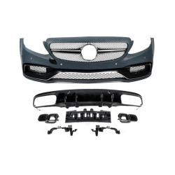 Купити Комплект обвісів з дифузором для Coupe (AMG C63-designs 2014-2018) для Mercedes C-сlass W205 рр