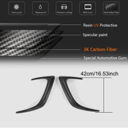 Купить Накладки на задний бампер (для купе/кабриолет C63 AMG 2015-2019, Карбон) для Mercedes C-сlass W205