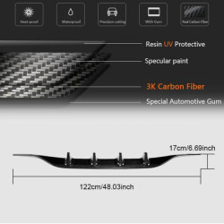 Купить Диффузор заднего бампера (для купе/кабриолет AMG-Line/C43 AMG 2015-2019, Карбон) для Mercedes C-сlass W205