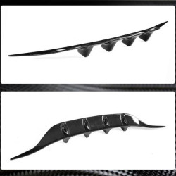 Купить Диффузор заднего бампера (для купе/кабриолет AMG-Line/C43 AMG 2015-2019, Карбон) для Mercedes C-сlass W205