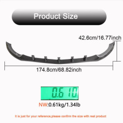 Купить Накладка на передний бампер Lip V2 (для SD Base 2019-2021, Карбон) для Mercedes C-сlass W205