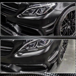Купити Накладки на передній бампер (для C63 AMG 2015-2019, Карбон) для Mercedes C-сlass W205 рр