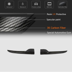 Купити Накладки на задній бампер Flap (для SD C43/C63 AMG 2015-2019, Карбон) для Mercedes C-сlass W205 рр