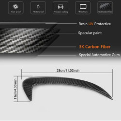 Купити Накладки на задній бампер (для SD C43/C63 AMG 2015-2019, Карбон) для Mercedes C-сlass W205 рр