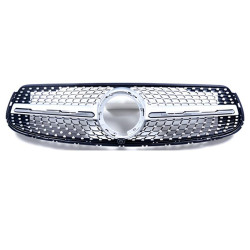 Купити Передня решітка Diamond Silver (для AMG Line, 2020-2023) З місцем під камеру для Mercedes GLC X253