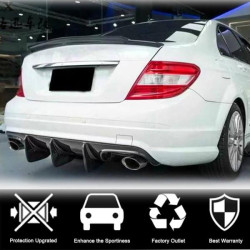 Купити Дифузор заднього бампера V1 (для AMG SD 2008-2011, Карбон) для Mercedes C-class W204 рр