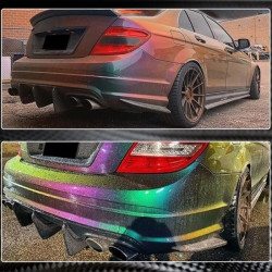 Купити Дифузор заднього бампера V1 (для AMG SD 2008-2011, Карбон) для Mercedes C-class W204 рр