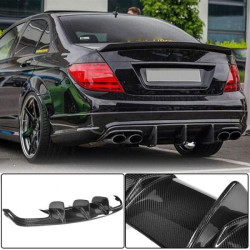 Купити Дифузор заднього бампера V1 (для AMG SD 2008-2011, Карбон) для Mercedes C-class W204 рр