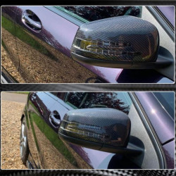 Купити Накладки на дзеркала (Карбон) для Mercedes C-class W204 2007-2015рр