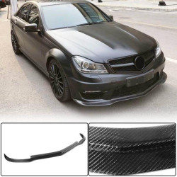 Купити Накладка на передній бампер Lip V3 (для AMG 2012-2014, Карбон) для Mercedes C-class W204 рр