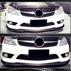 Купити Накладка на передній бампер Lip (для AMG-Line 2008-2011, Карбон) для Mercedes C-class W204 рр