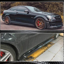 Купити Бокові пороги (для AMG SD, Карбон) для Mercedes C-class W204 2007-2015рр