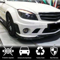 Купити Накладки на передній бампер (для C63 AMG Sedan 2008-2011, Карбон) для Mercedes C-class W204 рр