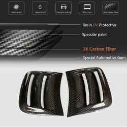 Купити Накладки на передній бампер (для C63 AMG Sedan 2008-2011, Карбон) для Mercedes C-class W204 рр