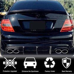 Купити Дифузор заднього бампера V2 (для AMG SD 2008-2011, Карбон) для Mercedes C-class W204 рр