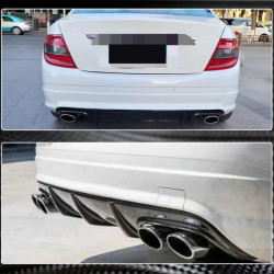 Купити Дифузор заднього бампера V3 (для AMG SD 2008-2011, Карбон) для Mercedes C-class W204 рр
