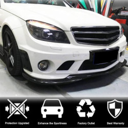 Купити Накладка на передній бампер Lip V3 (для AMG 2008-2011, Карбон) для Mercedes C-class W204 рр