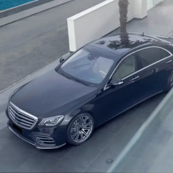 Купити Накладки на передній бампер V2 (для S63 AMG 2014-2017, Карбон) для Mercedes S-сlass W222