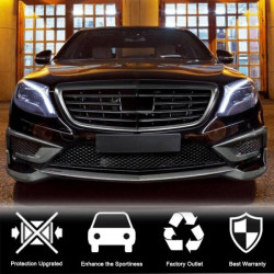 Купити Накладка на передній бампер Lip (для S63 AMG 2014-2017, Карбон) для Mercedes S-сlass W222