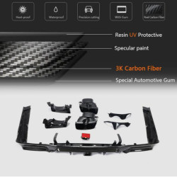 Купити Дифузор заднього бампера з насадками (для S63/S65 AMG 2018-2021, Карбон) для Mercedes S-сlass W222