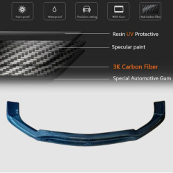 Купить Накладка на передний бампер Lip V1 (для AMG-Line 2013-2016, Карбон) для Mercedes E-сlass W212