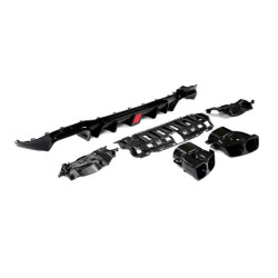 Купити Дифузор заднього бампера з насадками V1 (для AMG/AMG-Line 2016-2019, Карбон) для Mercedes E-сlass W213 рр