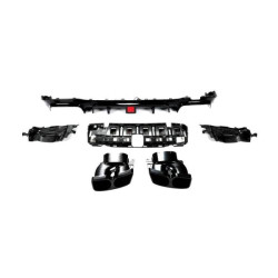 Купити Дифузор заднього бампера з насадками V1 (для AMG/AMG-Line 2016-2019, Карбон) для Mercedes E-сlass W213 рр