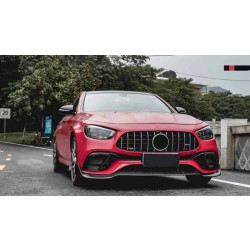 Купити Накладка на передній бампер Lip (для E63 AMG 2020-2023, Карбон) для Mercedes E-сlass W213 рр