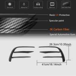 Купити Накладки на передній бампер (для AMG-Line 2020-2025, Сухий карбон) для Mercedes E-сlass W213 рр