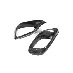 Купити Накладки на передній бампер (для E63 AMG 2016-2019, Карбон) для Mercedes E-сlass W213 рр