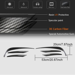 Купити Накладки на передній бампер V1 (для E43 AMG 2016-2019, Карбон) для Mercedes E-сlass W213 рр