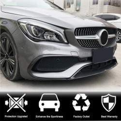 Купить Накладка на передний бампер Lip (для AMG-Line SD 2017-2019, Карбон) для Mercedes CLA C117