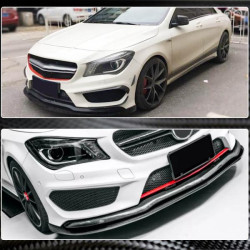 Купить Накладка на передний бампер Lip (для CLA45 AMG SD 2013-2015, Карбон) для Mercedes CLA C117