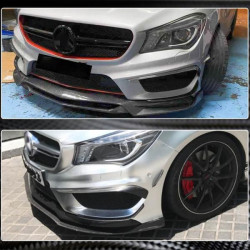 Купить Накладки на передний бампер (для CLA45 AMG SD 2013-2016, Карбон) для Mercedes CLA C117