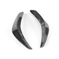 Купить Накладки на передний бампер (для CLA45 AMG SD, Карбон) для Mercedes CLA C117 2013-2019 гг