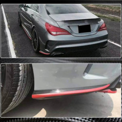 Купить Накладки на задний бампер V3 (для AMG-Line/CLA45 AMG SD, Карбон) для Mercedes CLA C117 2013-2019 гг