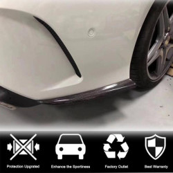 Купить Накладки на задний бампер V3 (для AMG-Line/CLA45 AMG SD, Карбон) для Mercedes CLA C117 2013-2019 гг