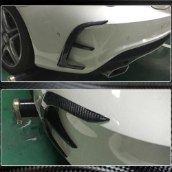 Купить Накладки на задний бампер (для AMG-Line/CLA45 AMG SD 2013-2016, Карбон) для Mercedes CLA C117