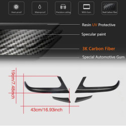 Купить Накладки на задний бампер (для AMG-Line/CLA45 AMG SD 2013-2016, Карбон) для Mercedes CLA C117