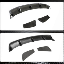 Купить Диффузор заднего бампера V2 (для AMG-Line/CLA45 AMG 2013-2016, Карбон) для Mercedes CLA C117