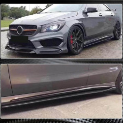 Купить Боковые пороги V2 (для HB, Карбон) для Mercedes CLA C117 2013-2019 гг