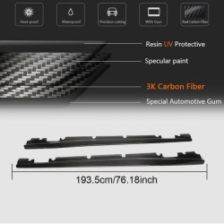 Купить Боковые пороги V2 (для HB, Карбон) для Mercedes CLA C117 2013-2019 гг