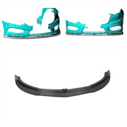 Купить Накладка на передний бампер Lip V1 (для AMG-Line/A45 AMG HB 2013-2015, Карбон) для Mercedes A-сlass W176