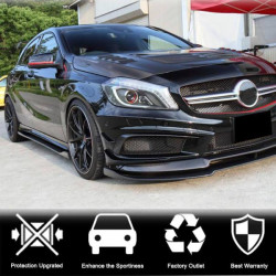 Купить Боковые пороги V4 (Карбон) для Mercedes A-сlass W176 2012-2018 гг