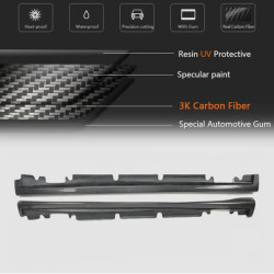 Купить Боковые пороги V4 (Карбон) для Mercedes A-сlass W176 2012-2018 гг